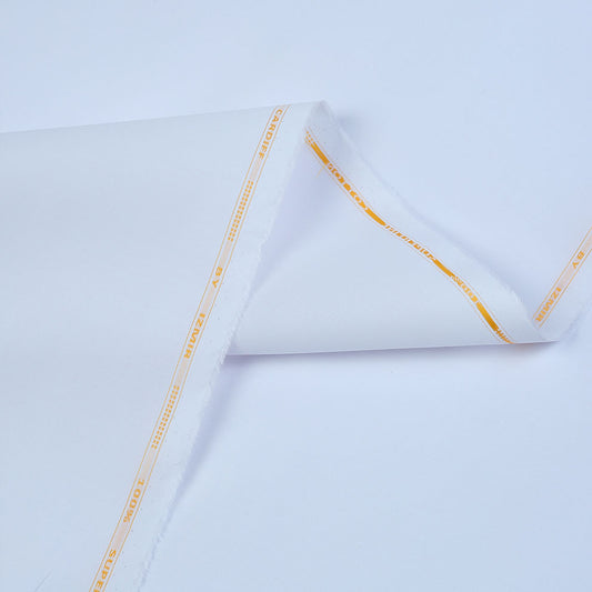 Cardiff Semi Stiff Cotton - Pure White