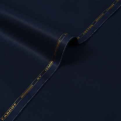 Cardiff Semi Stiff Cotton - Navy Blue