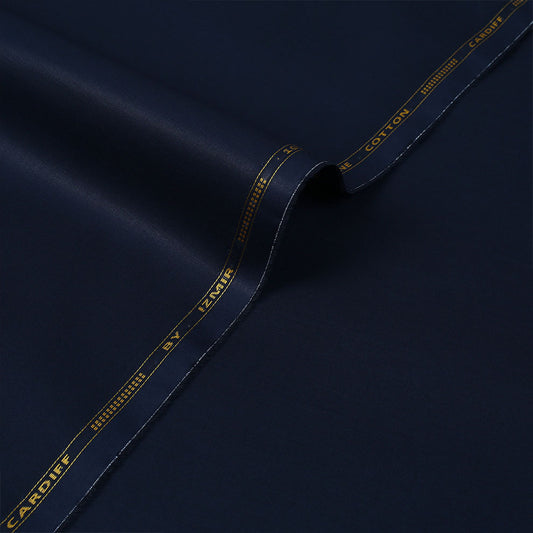 Cardiff Semi Stiff Cotton - Navy Blue