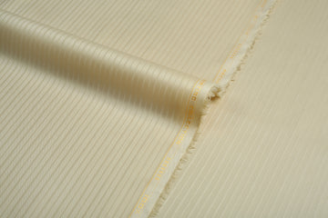 Liverpool 4 Stripe Hearingbone Sand - Soft Cotton