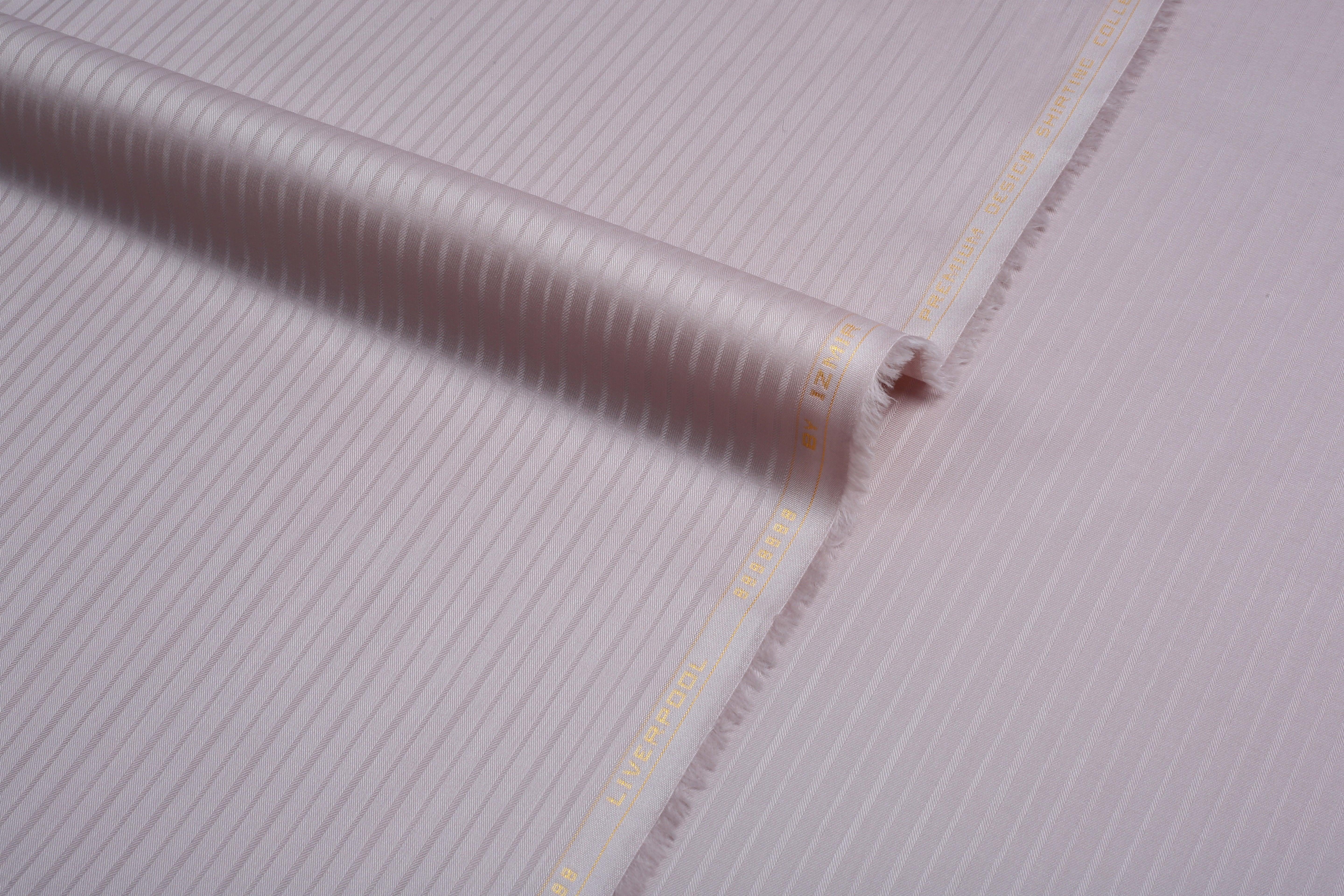 Liverpool 4 Stripe Hearingbone Light Beige - Soft Cotton