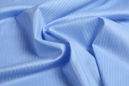 Liverpool 4 Stripe Hearingbone Premium Soft Cotton L.A. Finish - Sky Blue