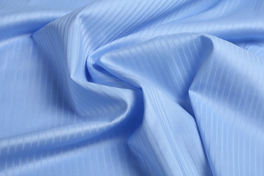 Liverpool 4 Stripe Hearingbone Premium Soft Cotton L.A. Finish - Sky Blue
