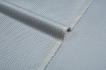 Liverpool 4 Stripe Hearingbone Premium Soft Cotton L.A. Finish - Light Ash Grey