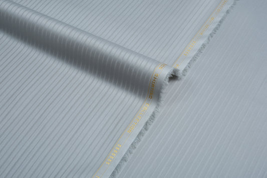 Liverpool 4 Stripe Hearingbone Premium Soft Cotton L.A. Finish - Light Ash Grey