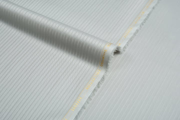 Liverpool 4 Stripe Hearingbone Light Ash Grey - Soft Cotton