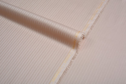 Liverpool 4 Stripe Hearingbone Premium Soft Cotton L.A. Finish - Light Peach