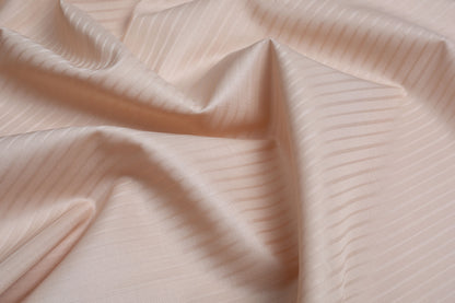 Liverpool 4 Stripe Hearingbone Premium Soft Cotton L.A. Finish - Light Peach