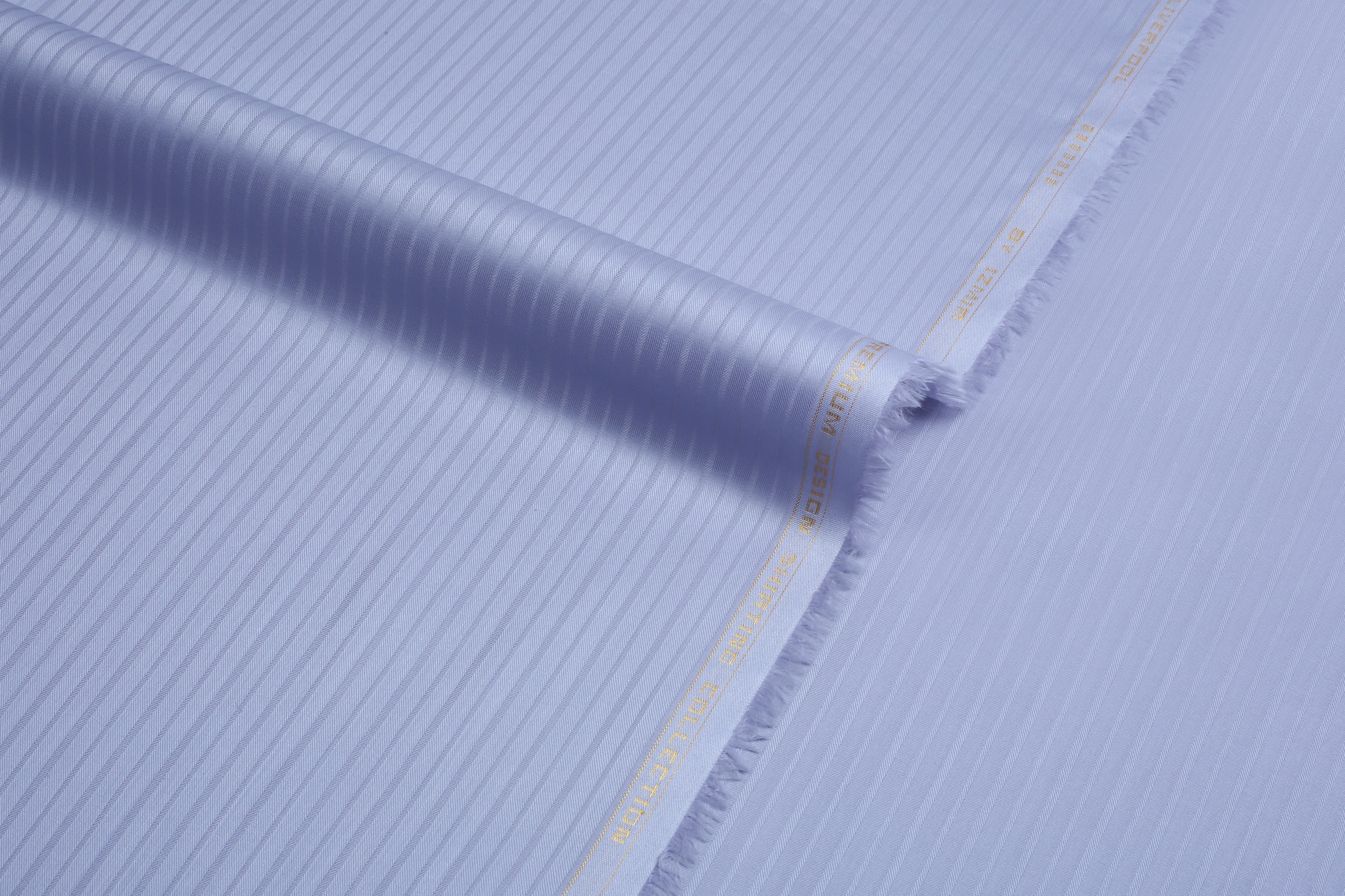 Liverpool 4 Stripe Hearingbone Light Purple - Soft Cotton