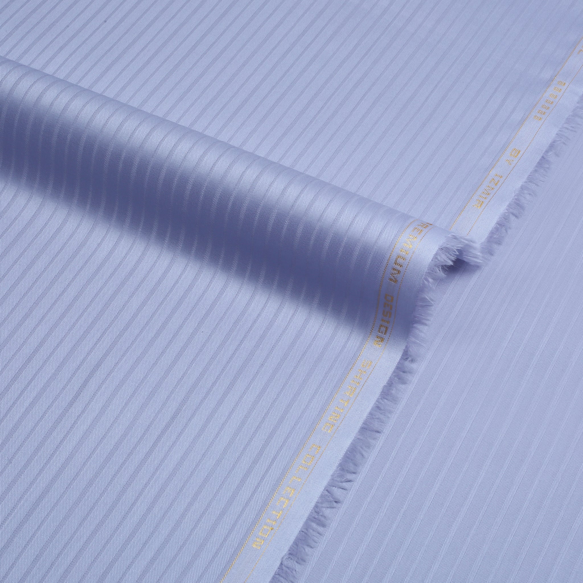 Liverpool 4 Stripe Hearingbone Light Purple - Soft Cotton