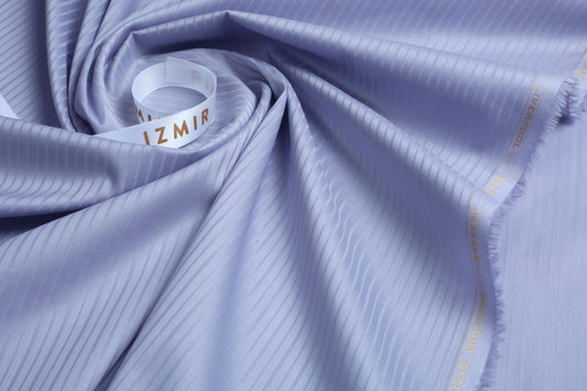Liverpool 4 Stripe Hearingbone Premium Soft Cotton L.A. Finish - Light Purple