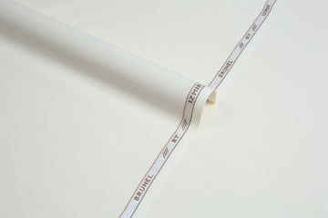 Brunel Cream - Slub Wash & Wear