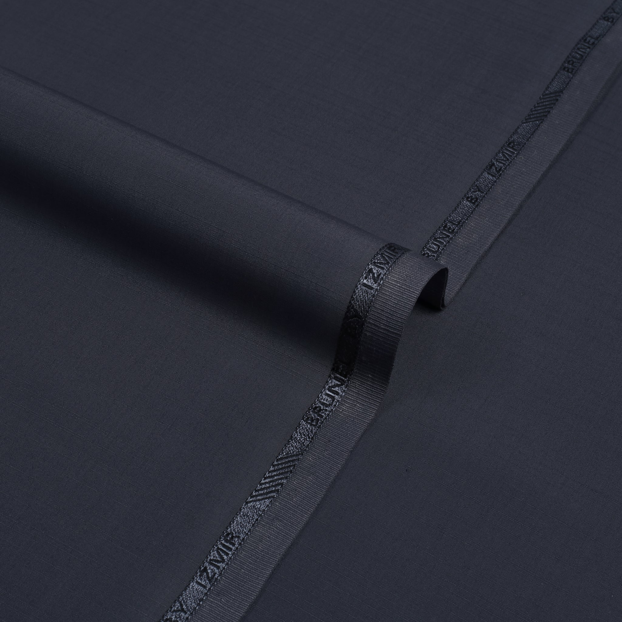 Brunel Charcoal Grey - Slub Wash & Wear