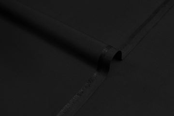 Brunel Black - Slub Wash & Wear