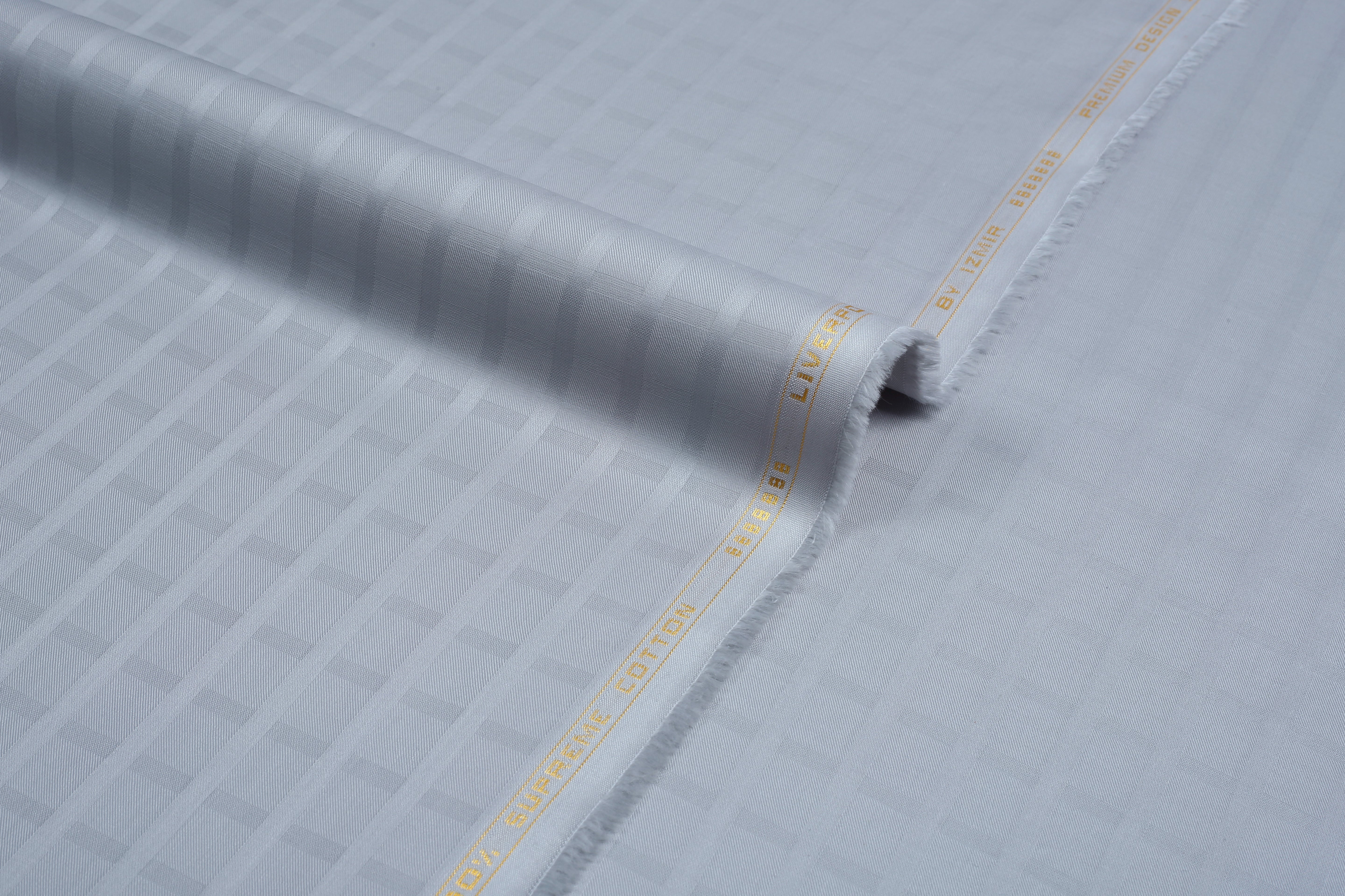 Liverpool 2 Stripe Satin Grey - Soft Cotton