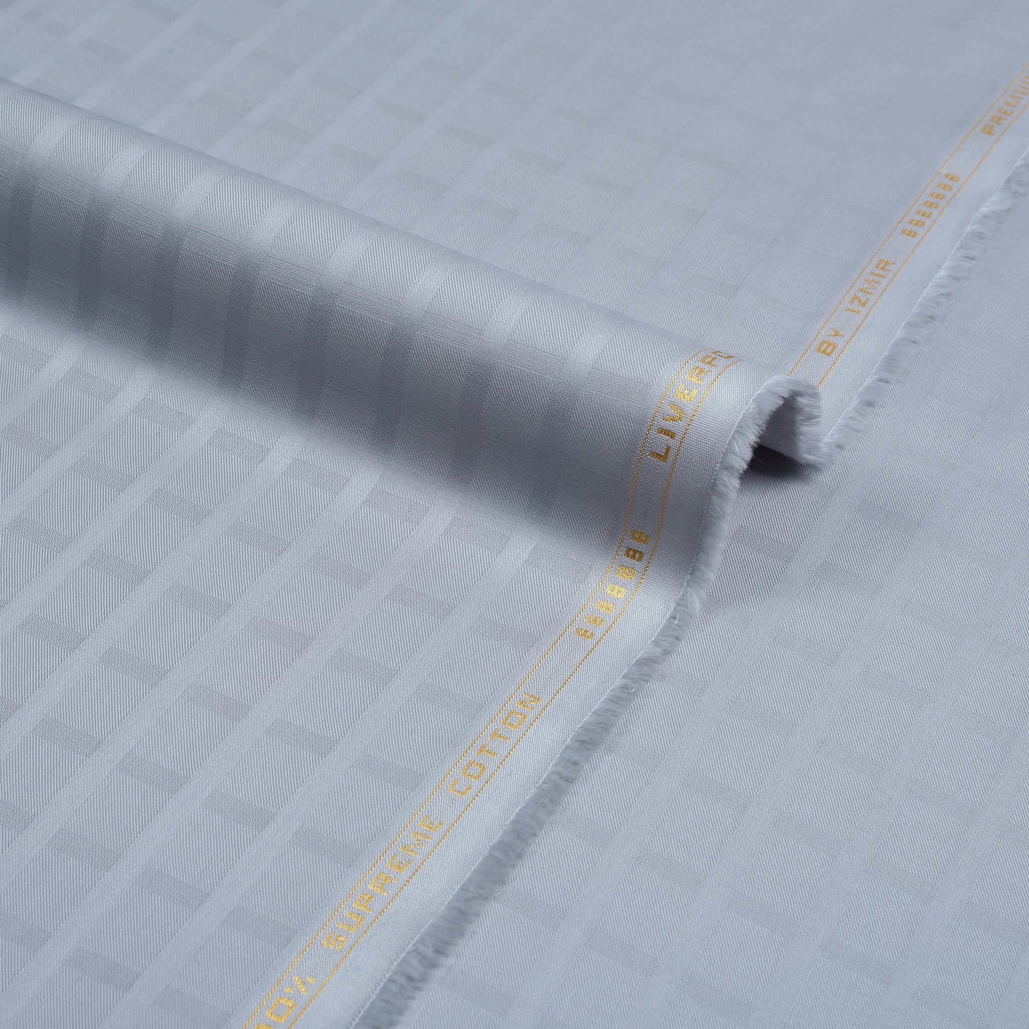 Liverpool 2 Stripe Satin Grey - Soft Cotton