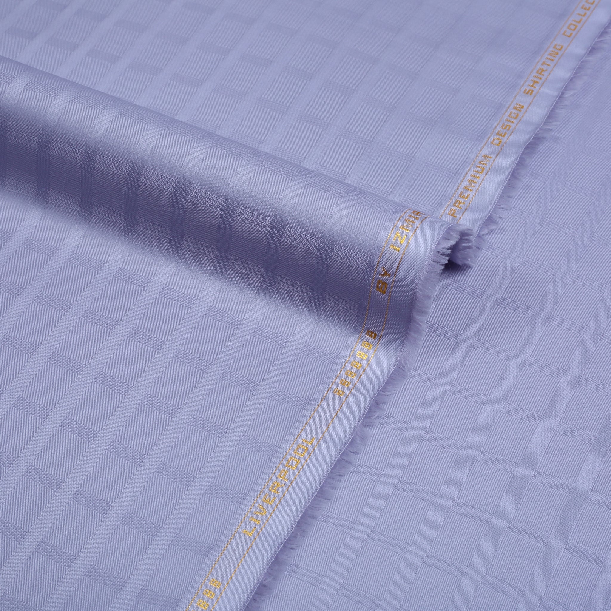 Liverpool 2 Stripe Satin Light Purple - Soft Cotton