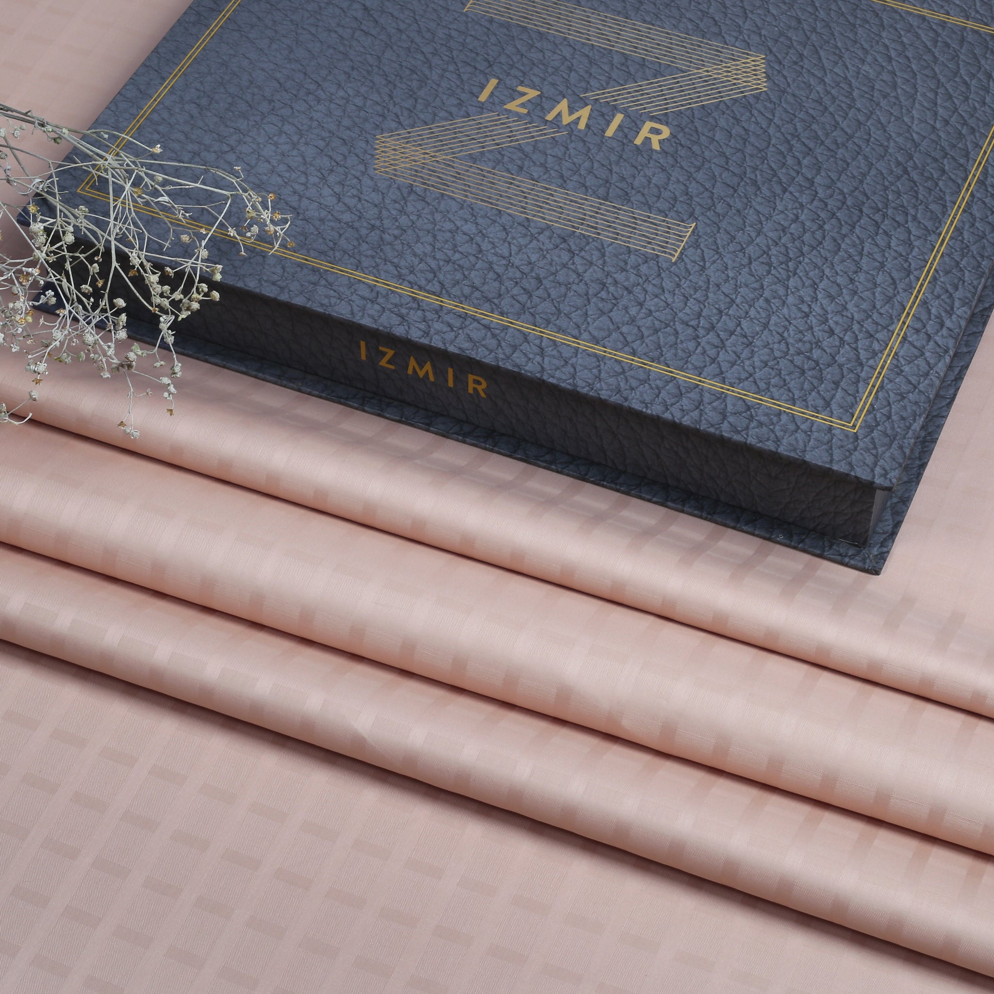 Liverpool 2 Stripe Satin Light Beige - Soft Cotton