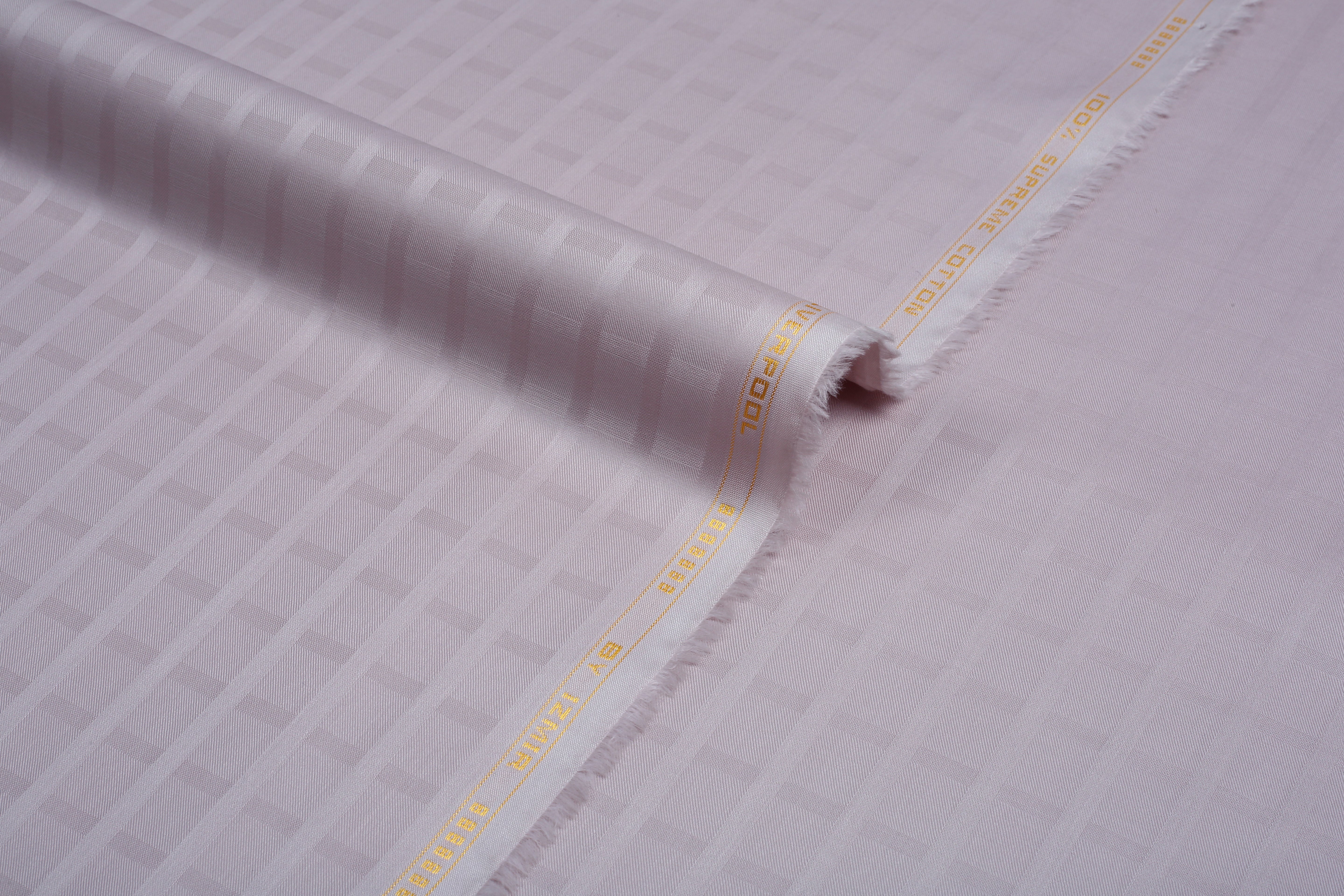 Liverpool 2 Stripe Satin Pink Salt - Soft Cotton