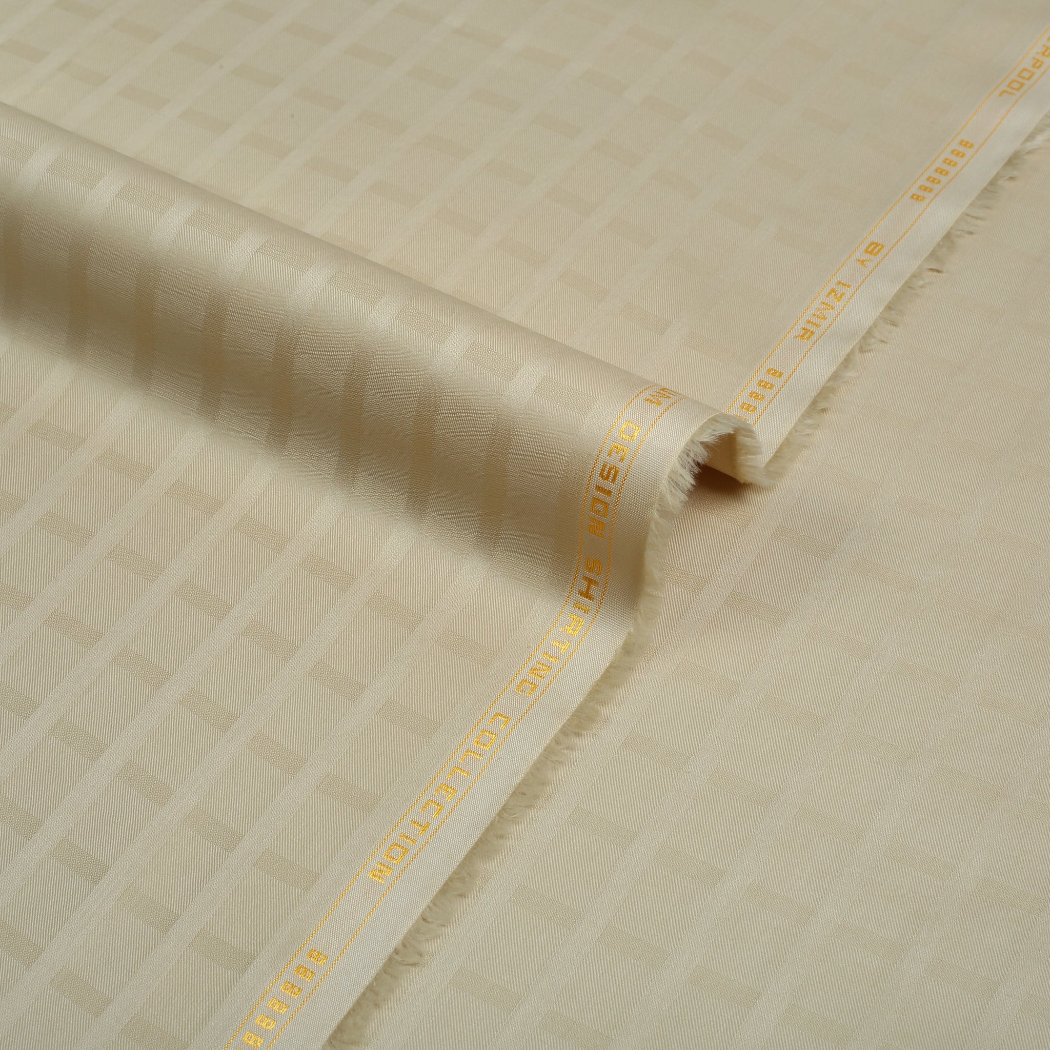 Liverpool 2 Stripe Satin Sand - Soft Cotton