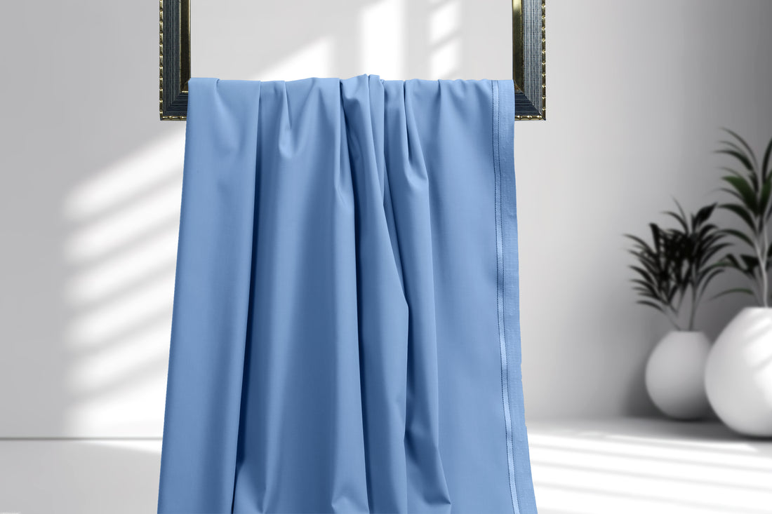 Uxbridge  Sky Blue - Wash & Wear