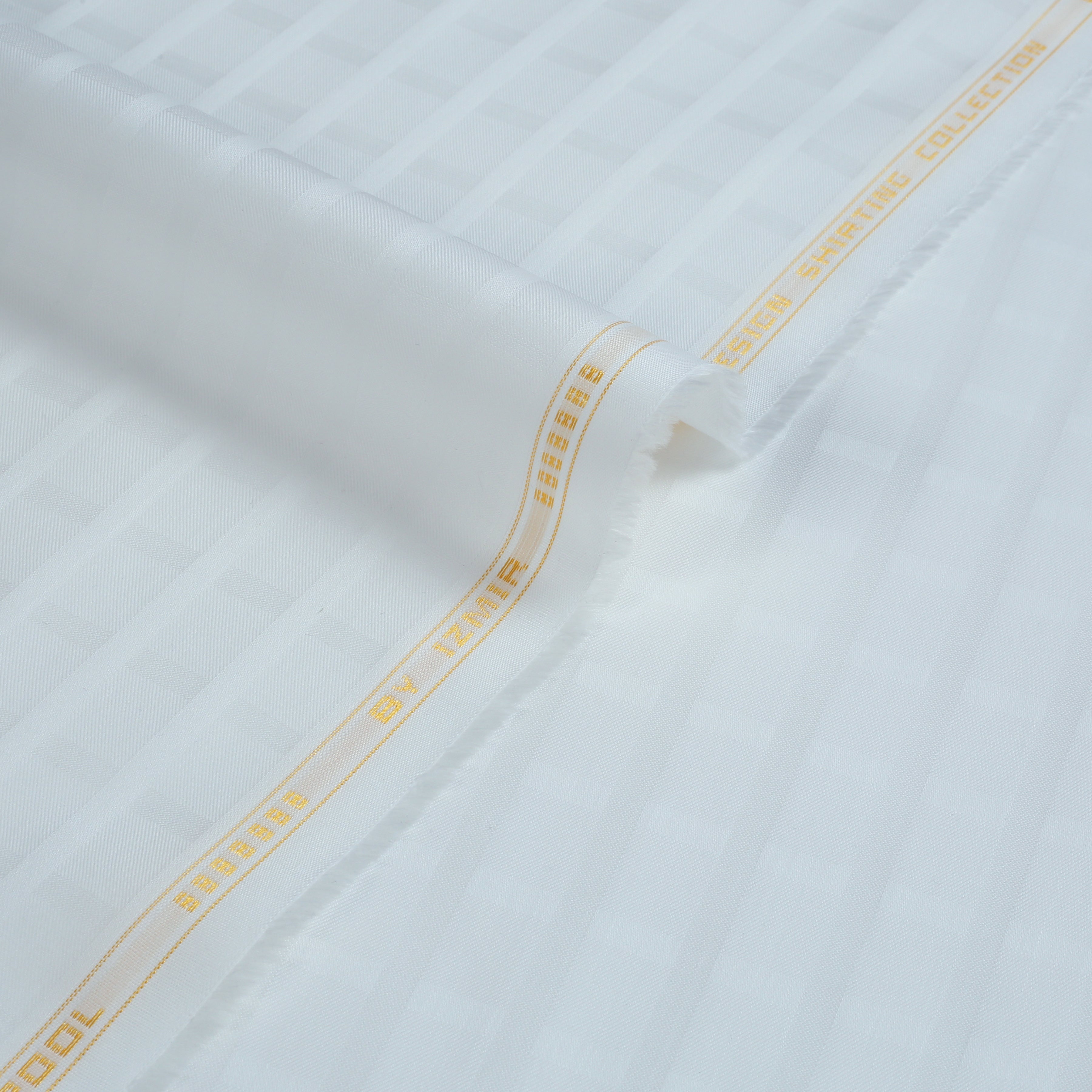 Liverpool 2 Stripe Satin Pure White - Soft Cotton