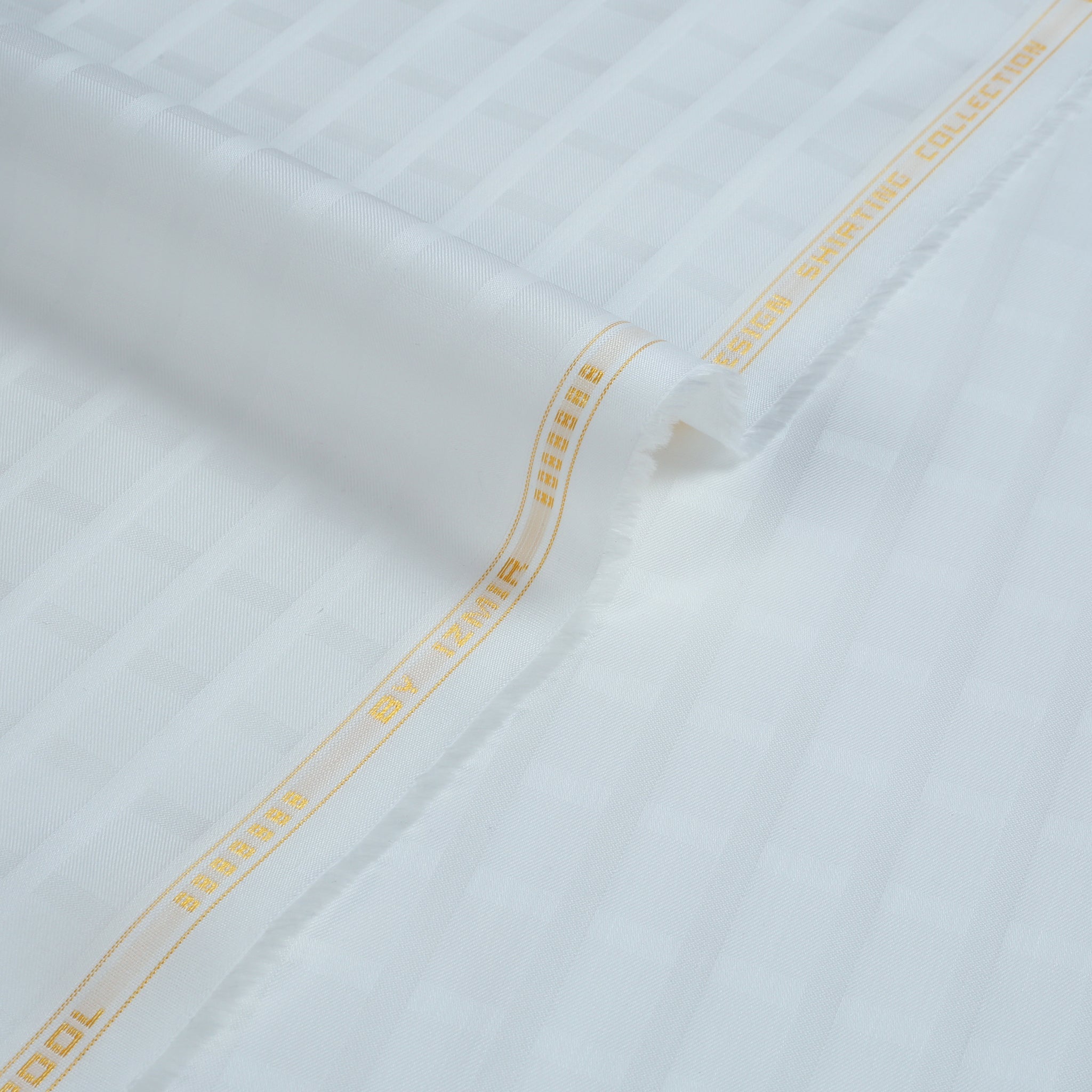 Liverpool 2 Stripe Satin Pure White - Soft Cotton