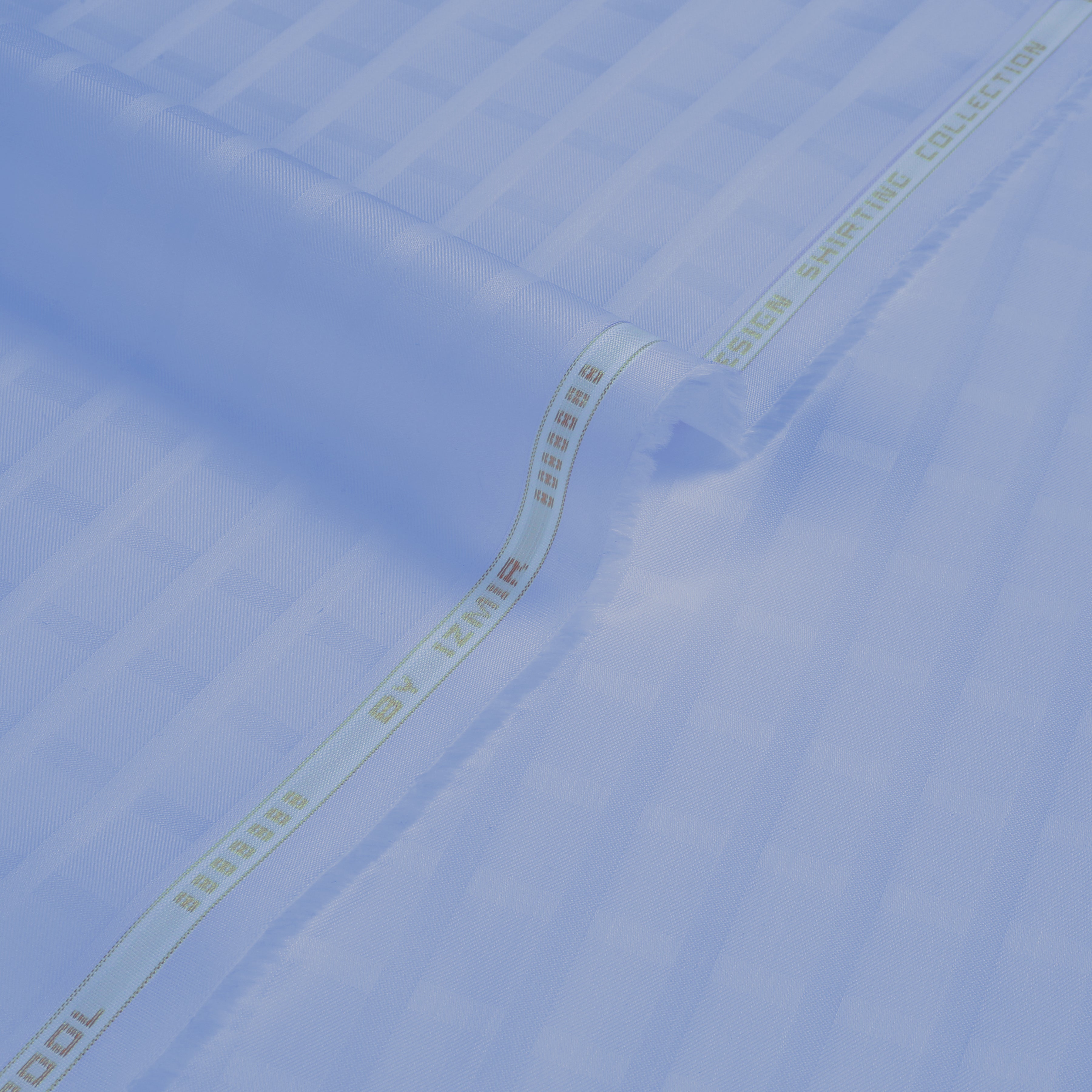 Liverpool 2 Stripe Satin Sky Blue - Soft Cotton