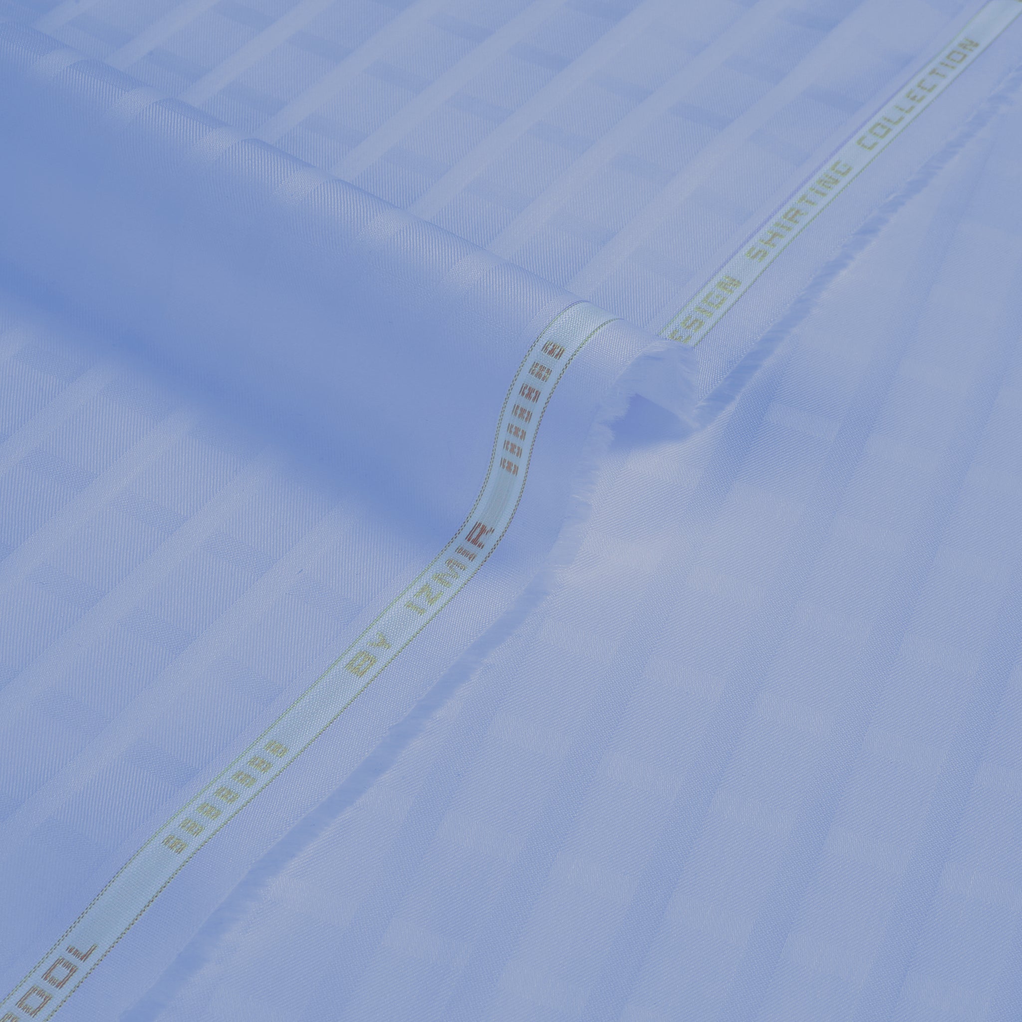 Liverpool 2 Stripe Satin Sky Blue - Soft Cotton